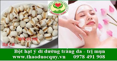 Bột hạt ý dĩ - dưỡng da - trị mụn bọc - mụn trứng cá