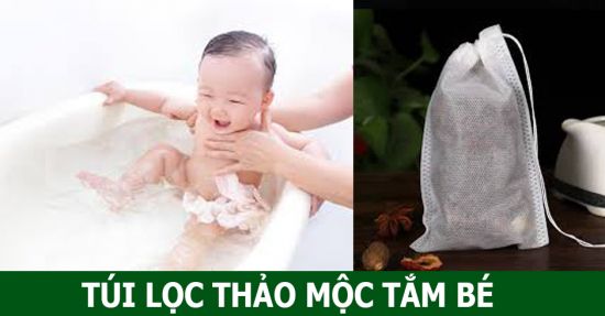 Túi lọc Thảo Mộc Tắm Bé - Mát da, hết rôm sảy, mẩn ngứa